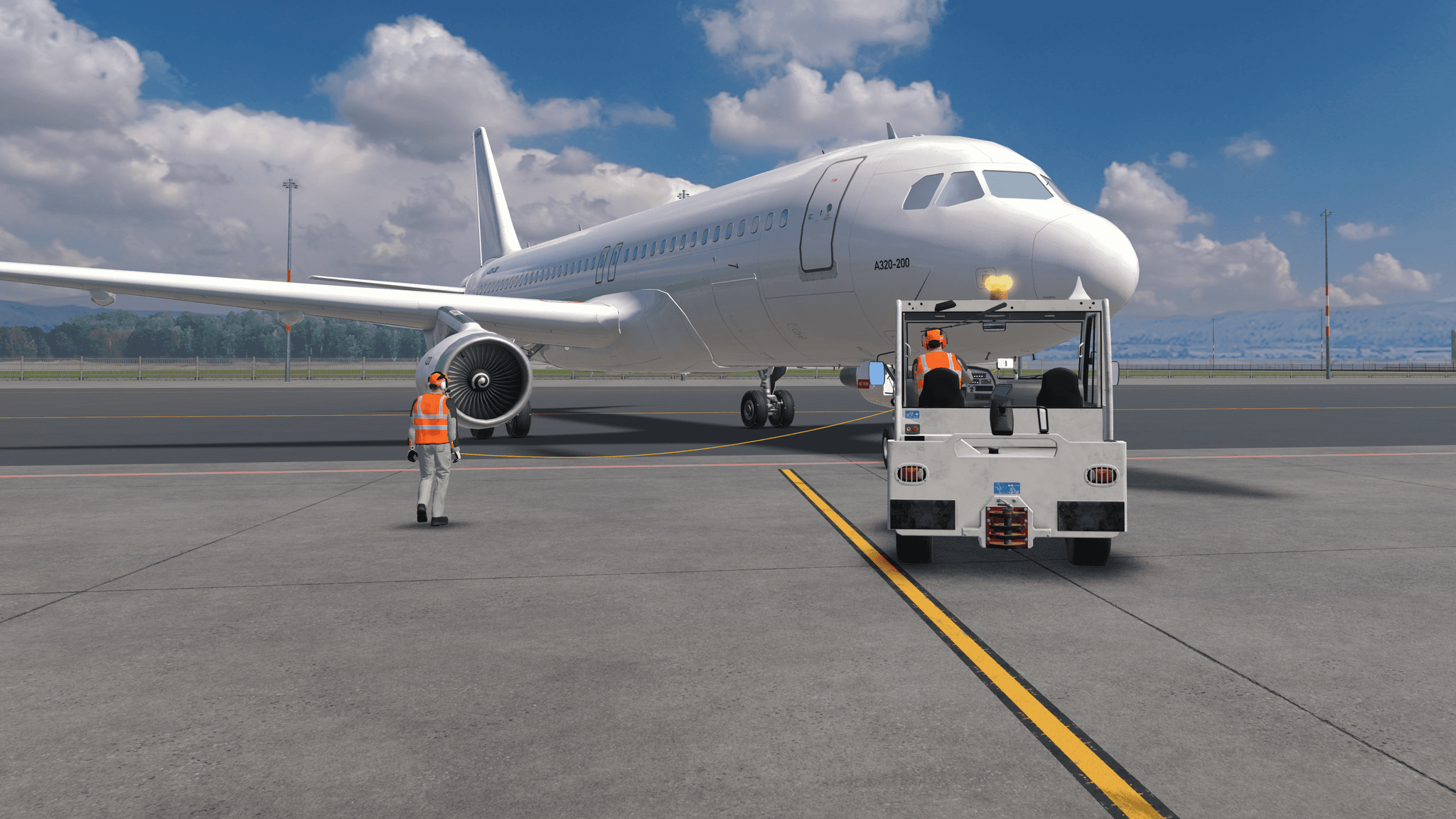 Executing the Pushback (Left Turn)